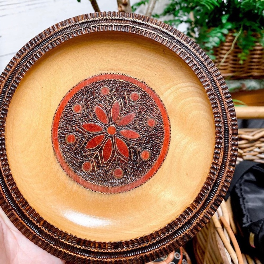 Retro Wooden Plate
